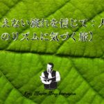 【見えない流れを信じて：人生のリズムに気づく旅】